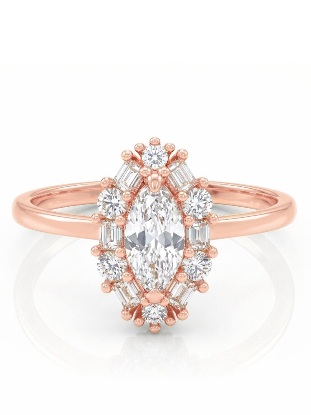 Dainty Rose Gold ring, 18k Rosegold finish From the Charmed Aroma